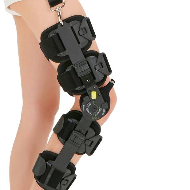 Ортез коленного сустава с регулируемой степенью сгибания и фиксации