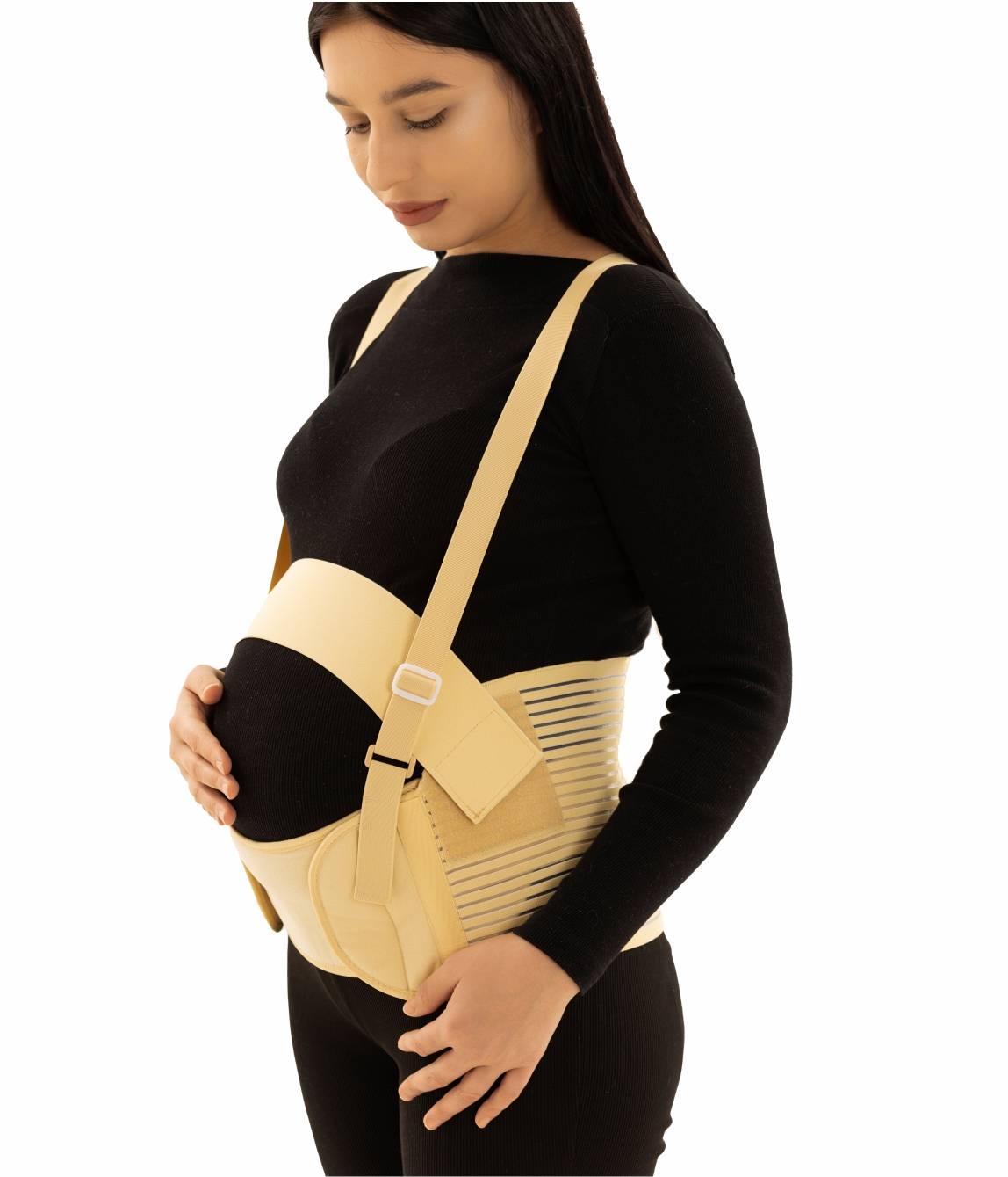 Бандаж эластичный дородовойна лямках