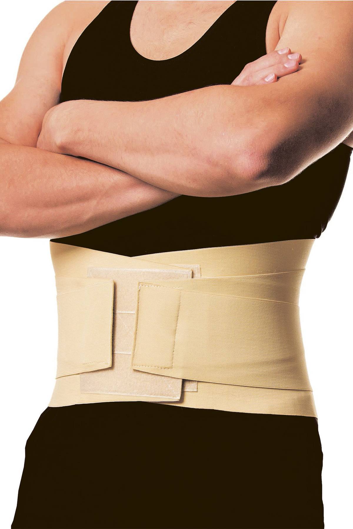 Бандаж эластичный для фиксации поясничного отдела позвоночника с жёсткими вставками